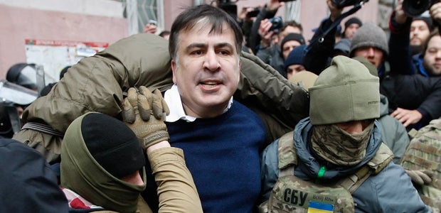 Anhänger befreien Saakaschwili