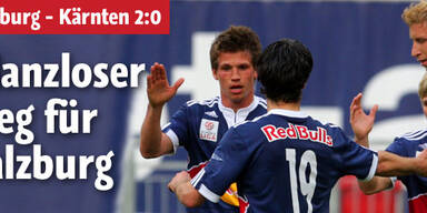 Glanzloser Salzburg-Sieg gegen Kärnten