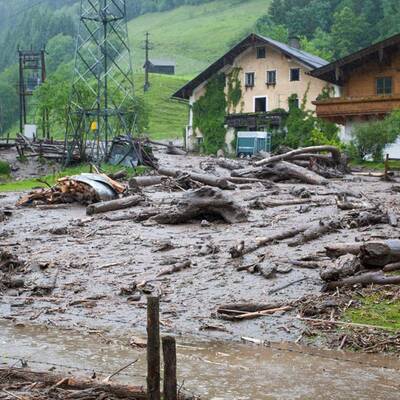 Salzburg: Das Unwetter in Bildern