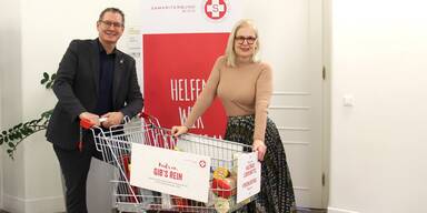 Floridsdorf hilft - Gro&szlig;e Einkaufswagerl-Aktion im Amtshaus gestartet