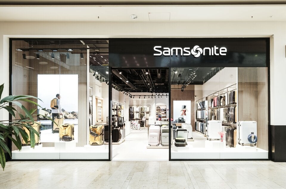 Kofferspezialist Samsonite mit neuem Shop im Westfield Donau Zentrum