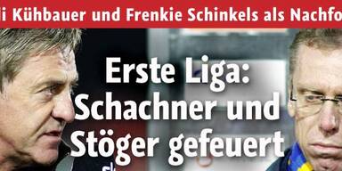 1.Liga: Schachner und Stöger entlassen