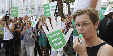 Uwe Scheuch Demo Klagenfurt