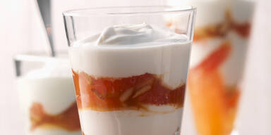 Grapefruit-Schichtbecher