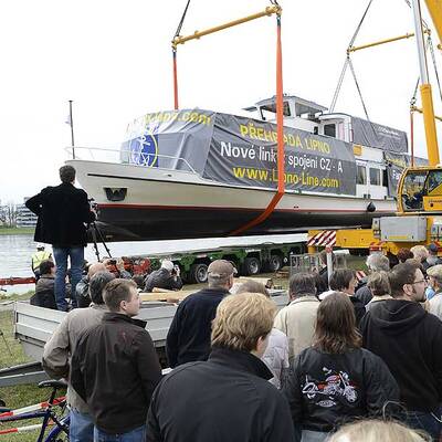 Alle Bilder vom Schiffstransport durch OÖ
