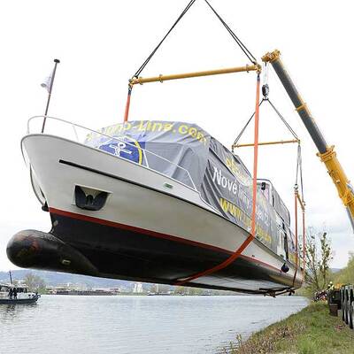 Alle Bilder vom Schiffstransport durch OÖ