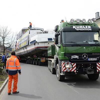 Alle Bilder vom Schiffstransport durch OÖ