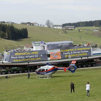 Alle Bilder vom Schiffstransport durch OÖ