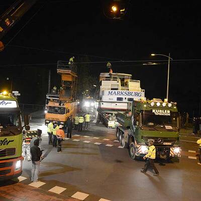 Alle Bilder vom Schiffstransport durch OÖ
