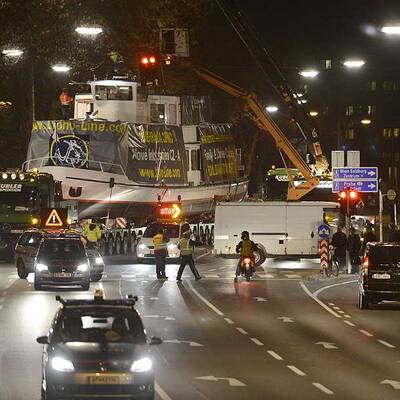 Alle Bilder vom Schiffstransport durch OÖ