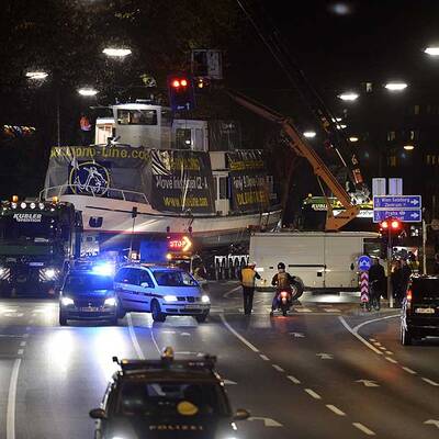 Alle Bilder vom Schiffstransport durch OÖ