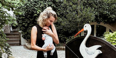 Bernadette Schild wurde zum ersten Mal Mama