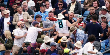 Schl&auml;gerei Cricketmatch