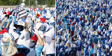 Alle Blau! Warum sich HIER &uuml;ber 3000 Schl&uuml;mpfe versammelten