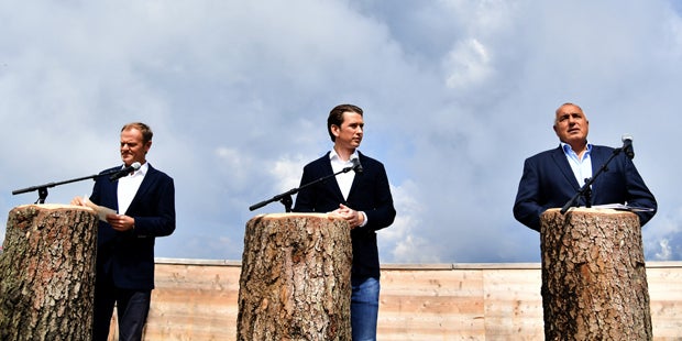 Schladming EU-Ratsvorsitz Kurz Tusk Borissow