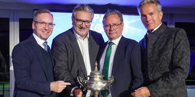 Roland Schmid, Peter Hacker, Alexander Wrabetz und Alfons Haider