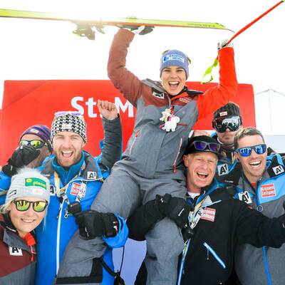 So wild feiert Nicole Schmidhofer