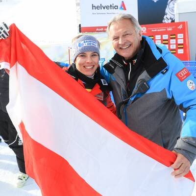 So wild feiert Nicole Schmidhofer