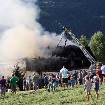 Hier brennt die Stiftsschmiede in Ossiach ab