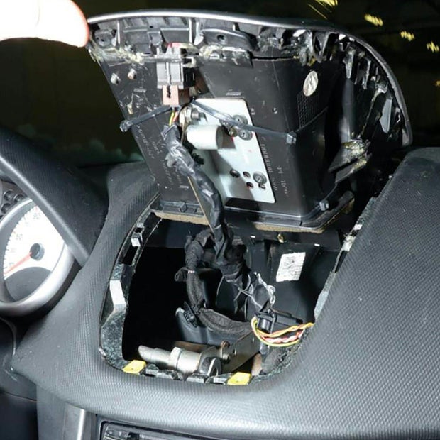 Schmuggelversteck im Auto