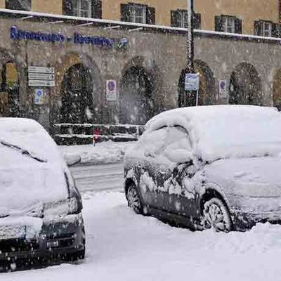 Wintereinbruch in Österreich 