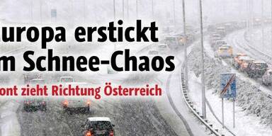 Schneechaos sogar in Südeuropa