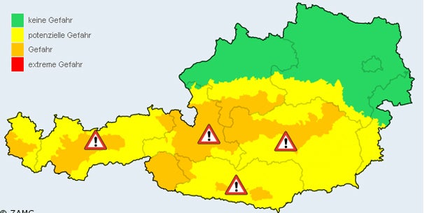 Schnee Wetterwarnung