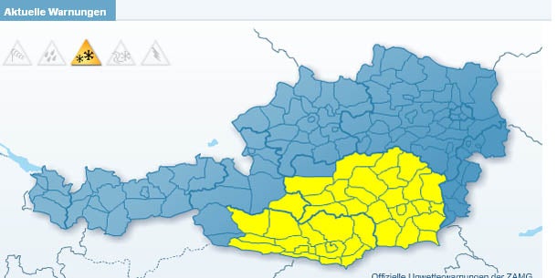 Wintereinbruch! Schneefall und Kälte