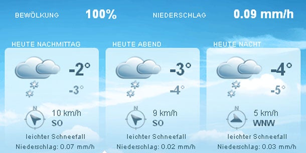Die nächste Schneefront zieht über Österreich