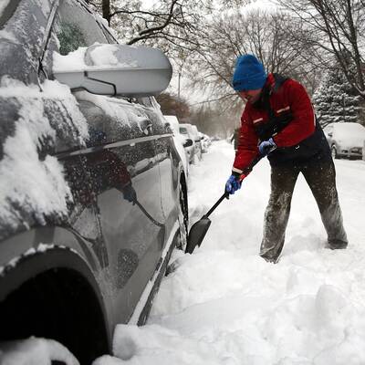 Schneechaos in den USA