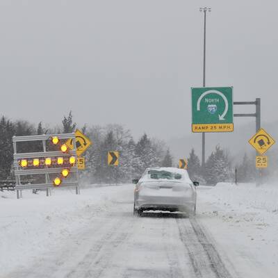 Schneechaos in den USA