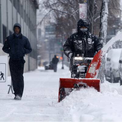 Schneechaos in den USA
