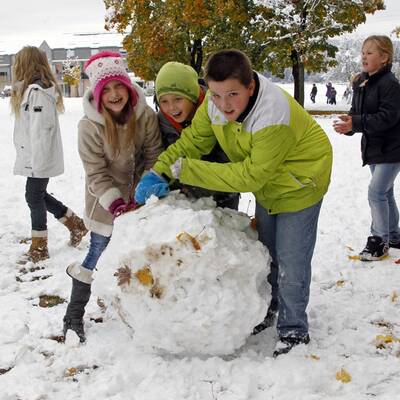 So verschneit ist Österreich: Wien-Umgebung