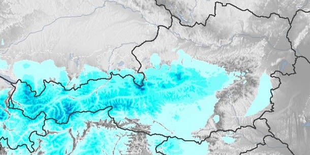 Die nächste Schneefront zieht über Österreich