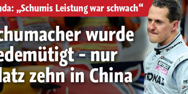 Schumacher beim China-GP gedemütigt