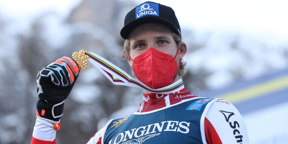 ÖSV-Star Marco Schwarz fuhr sein erstes WM-Gold ein