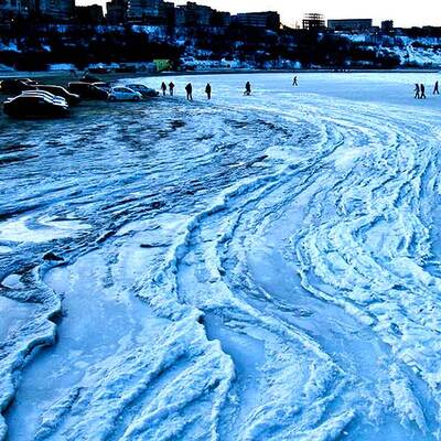 Das Schwarze Meer ist jetzt ein Eismeer