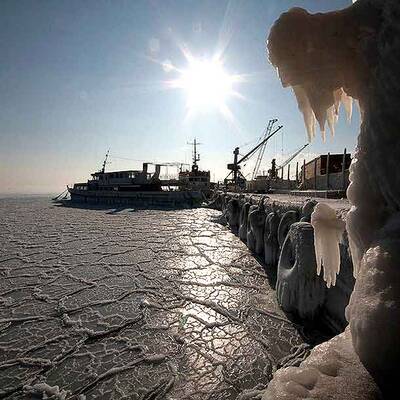 Das Schwarze Meer ist jetzt ein Eismeer