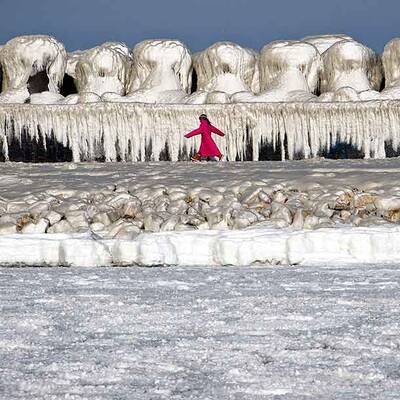 Das Schwarze Meer ist jetzt ein Eismeer