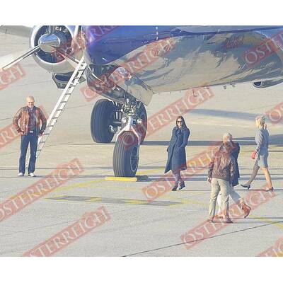 Demi Moore & Ashton Kutcher: Ankunft in Linz