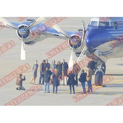 Demi Moore & Ashton Kutcher: Ankunft in Linz