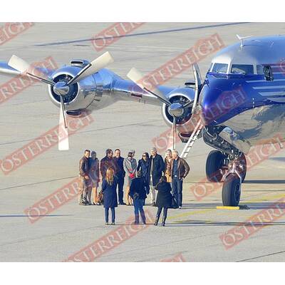 Demi Moore & Ashton Kutcher: Ankunft in Linz