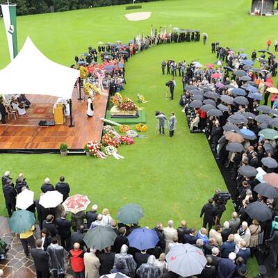 Fotos vom Toni Sailer Begräbnis