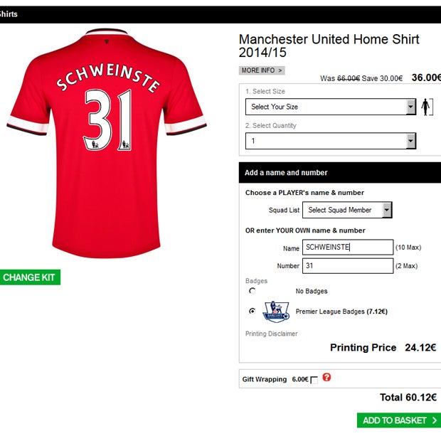 Schweinsteiger: Name zu lang fürs Trikot