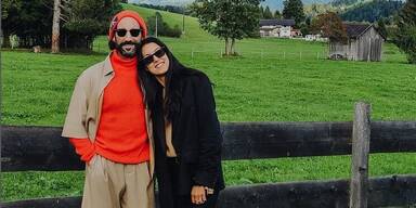 Rebecca Mir mit Mann und Sohn in &Ouml;sterreich