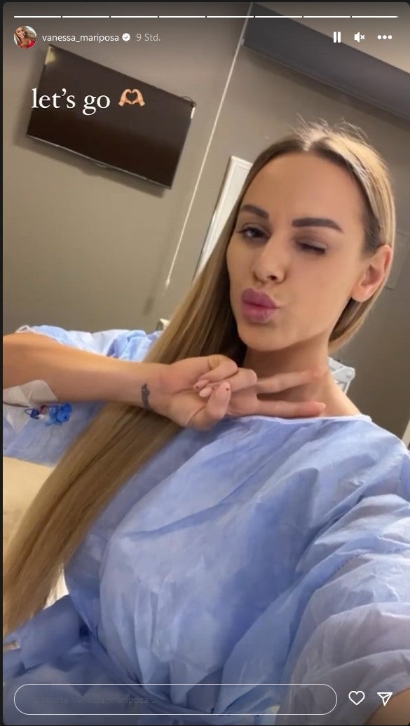 Implantat gerissen - Mariposa ist im Spital