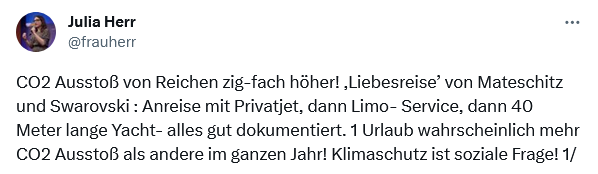 Tweet von Julia Herr