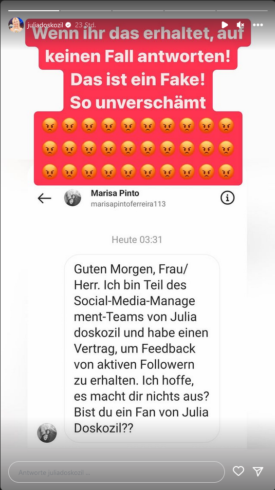 Doskozil-Ehefrau Julia warnt vor Betrugsmasche