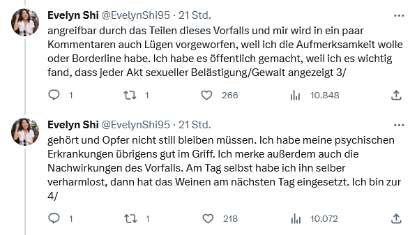 Sexuelle Belästigung von Makler: Tweets von NEOS-Politikerin Evelyn Shi