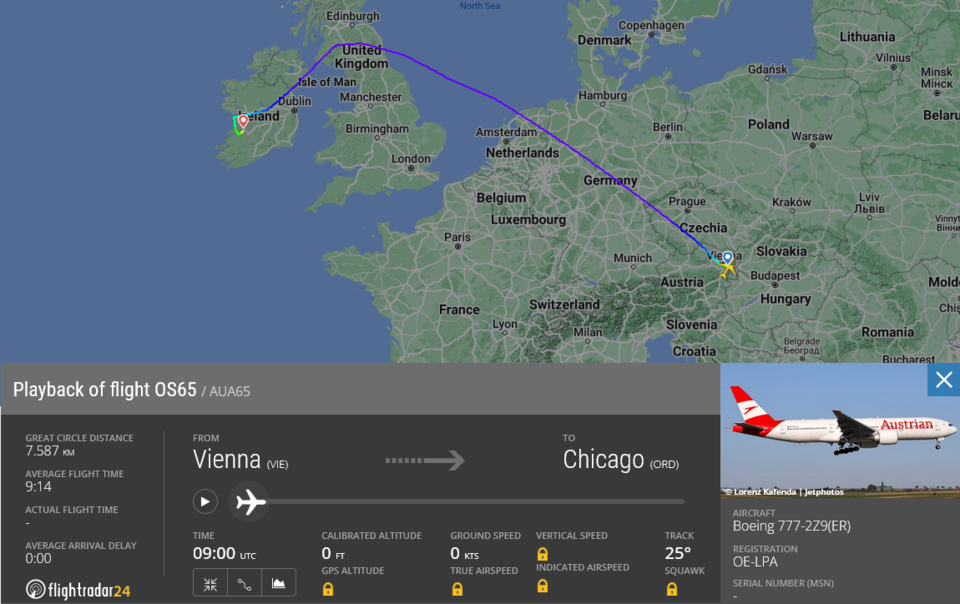 Notfall an Bord: AUA-Maschine nach Chicago muss notlanden